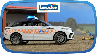 Range Rover Velar Ambulance  02885  BRUDER Spielwaren [upl. by Haidej]