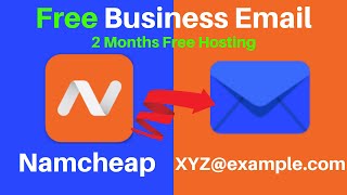 How To Setup A Professional Business Email Using Your Namecheap Domain Name  2 Month Free Trial [upl. by Alurta]