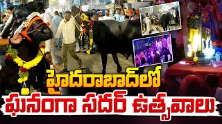 Sadar Bull Lifting Video  Sadar Celebrations at Hyderabad  Red Tv [upl. by Isidora]