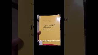 Livre  Je ne suis pas philosophe booktok livres histoire livres frenchwriter lecture [upl. by Lilias]