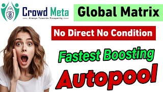 auto pool income plan  New mlm plan launch 2024  Crowd Meta plan  autopool plan [upl. by Anelram]