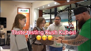 Kush Kube Taste Testing Real reactions [upl. by Eened]