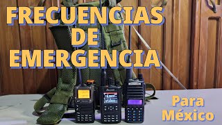 Frecuencias de emergencia para México radio frecuencias baofeng emergencias walkietalkies [upl. by Ytisahc719]