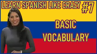 Learn Basic Spanish Vocabulary Words [upl. by Eylatan629]