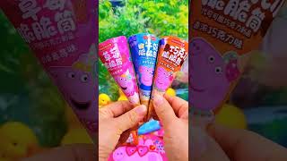 Crunchy Peppa Pig Crunchy Cone Ice cream shape Goodlooking and delicious snacks recommended Cru [upl. by Gauthier]