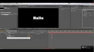 After Effects Texte Verwackeln lassen Tutorial DEUTSCHGERMAN [upl. by Animlehliw]