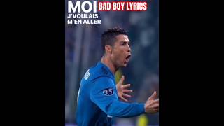 BAD BOY LYRICS X RONALDO  RONALDO FOOTBALL EDIT shorts ronaldoeditz badboylyrics lyrics [upl. by Miguel]