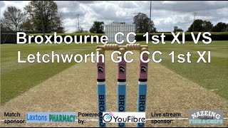 Broxbourne CC 1st XI VS Letchworth Garden City CC 1st XI [upl. by Flatto]