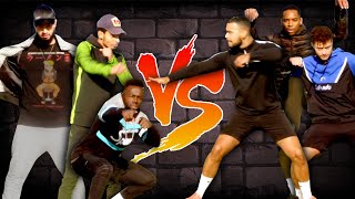 X FACTOR’S RAKSU FOUR SHOT FOOTBALL CHALLENGE  SLASH FOOTBALL [upl. by Deckert490]