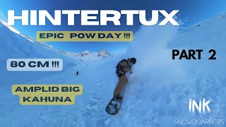 Epic POWDAY at Hintertux on Amplid Big Kahuna  03122023 [upl. by Niac]