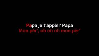 A MON PERE KARAOKE MICHELE TORR [upl. by Odanref]