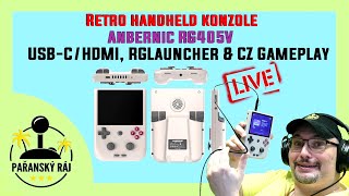 Retro handheld Anbernic RG405V  HDMI RGLauncher a Gameplay 3DS PS2 Dreamcast a Wii her  CZ 4K60 [upl. by Hendon869]