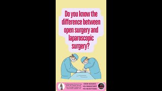 What is the difference between open surgery and laparoscopic surgery keyholesurgery [upl. by Neyr]