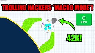 TROLLING MACRO HACKERS MACRO MODE Agario Mobile  VIDEO SKIN REVENGE COMEBACK  Agario [upl. by Fara]