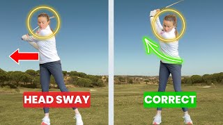 How To Prevent Head Sway amp Gain More Rotation In Your Backswing [upl. by Pirali889]