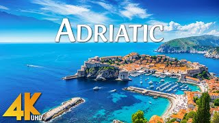 FLYING OVER ADRIATIC 4K UHD  Nature Relaxation Film With Calming Music  4K UHD Video [upl. by Possing]