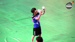 BANGTAN BOMB Cheerleader jin with ARMY Bomb ─○quot [upl. by Aihcsrop]