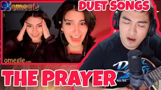 SERENADING ON OMEGLE  OMETV  DUET SONGS  THE PRAYER [upl. by Aryahay]