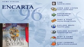 Microsoft Encarta 96 CDROM Full Overview and Mind Maze Gameplay with Ending [upl. by Tselec274]