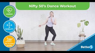 Nifty 50s Dance Workouts Day 1 [upl. by Nwahshar]