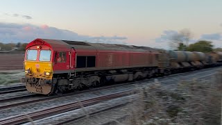 Trains around Taunton 20112024 including 66154 and 66179 on the RHTT [upl. by Kassity947]