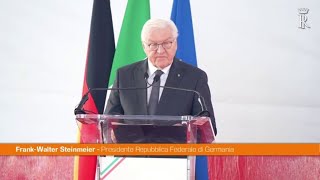 Steinmeier quotDolore e vergogna per la strage di Marzabottoquot [upl. by Sidoon644]