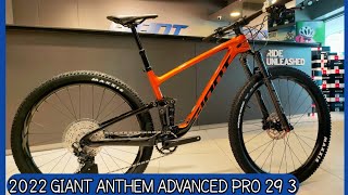 2022 GIANT ANTHEM ADVANCED PRO 29 3 AMBER GLOW MEDIUM  WEIGHT [upl. by Yevi]