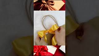 How to tie ribbon on gift Bag Shorts [upl. by Atter]