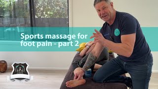 Abductor hallucis  Sports massage for foot pain part 2 [upl. by Abdel]