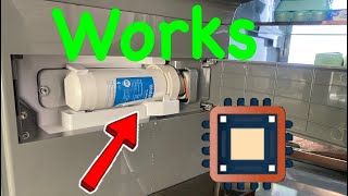 GE Refrigerator XWFE Water Filter Hack [upl. by Holzman]