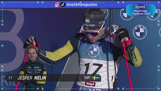 BIATHLON 2024 2025 SPRINT HOMMES HOCHFILZEN 2024 [upl. by Aya]