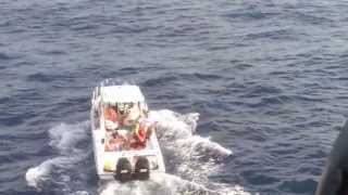 Boater hoisted from fishing vessel [upl. by Bobbette]