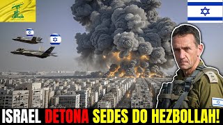 BEIRUTE EM CHAMAS ISRAEL ANIQUILA BASES DO HEZBOLLAH EM ATAQUE DEVASTADOR [upl. by Leirad988]