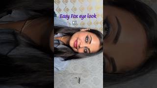 Fox eye look 👀👌  eyeliner tutorial  yamiddhivlogs eyemakeup shortvideo [upl. by Ellemac114]