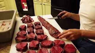 How to Butterfly Deer Backstrap [upl. by Annaitat686]