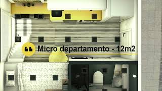 Micro departamento de 12m2 para un estudiante 😘 [upl. by Perrie]