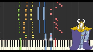 Undertale  Asgore String Orchestra Arrangement Synthesia [upl. by Ahsatak]