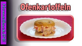 Pizza Kartoffeln Rezept  Ofenkartoffeln  Zubereitung von HomeBackDE [upl. by Hillell]