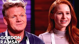 Gordon Ramsay vs Madelaine Petsch In VEGAN MASTERCHEF COOK OFF [upl. by Enal]