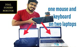 Wfh tips  how to use one mouse and keyboard for two laptops or dual screen [upl. by Alomeda782]