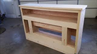 DIY  How I built an Electric FireplaceEntertainment Center [upl. by Etteoj]