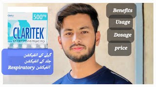 Claritek Tab 500mg Clarithromycin usage and Benefits۔ Tab ۔ Syrup۔ Drops ۔ Full Reviews۔Antibiotic [upl. by Auot]