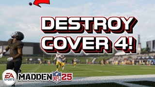 DESTROY COVER 4 QUARTERS OUTTA BUNCH  Madden 25 Tips [upl. by Eugeniusz288]