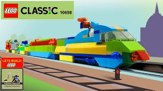 LEGO 10698 Train MOC 🚄🚆 How to Build Cargo Train from Lego Classic 💰💲 Save Money amp Space with Lego 👍 [upl. by Dragelin]