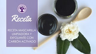 Receta mascarilla exfoliante con carbón activado  Cosmética natural [upl. by Emiaj]