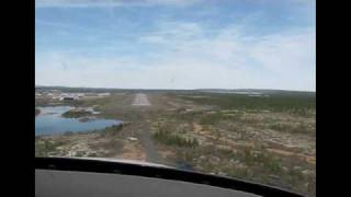 Landing in Schefferville QB CYKL [upl. by Anreval]