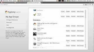AppJump  The best way to manage your Google Chrome extensions and applications [upl. by Acissey]
