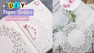 Day3 How to make Paper Doilies at your home  DIY paper doilies  Journal supplies ideas [upl. by Jenesia]