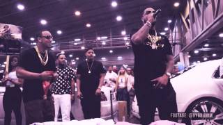 Slim Thug Freestyles at 979 The Box 2013 Car Show [upl. by Leidgam532]