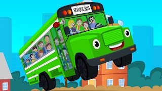 Wheels On The Bus Go Round And Round  Nursery Rhymes Songs For Children And Kids [upl. by Malita]